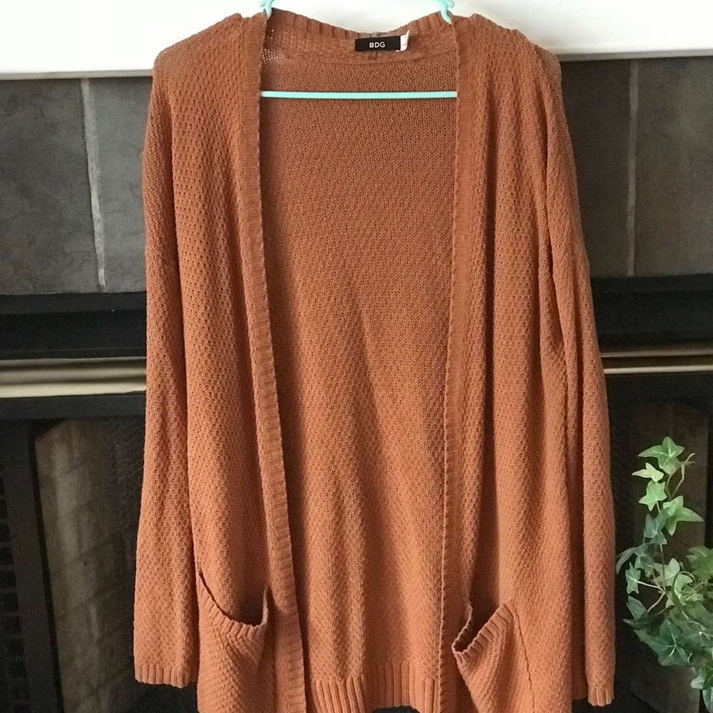 BDG burnt orange cardigan